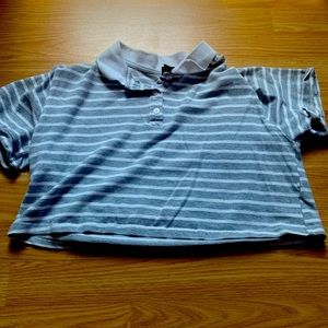 Cute colored with buttons cropped tee